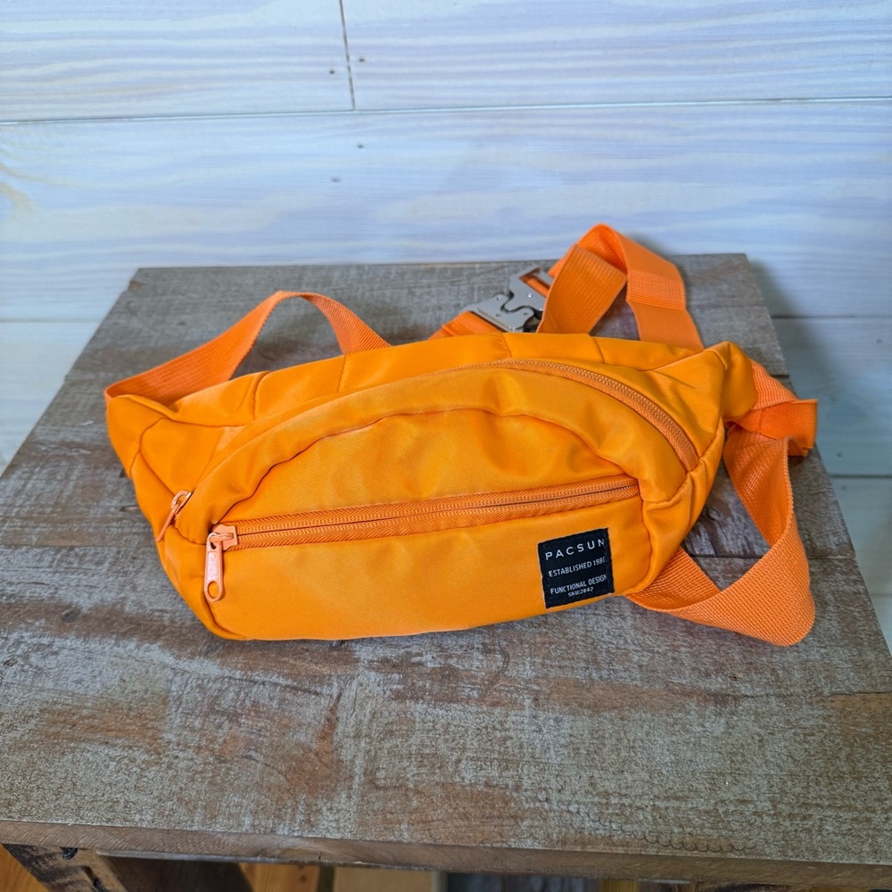 Pacsun Fanny Pack Crossbody Hip Bag Waist Sling Bag Orange Vacation